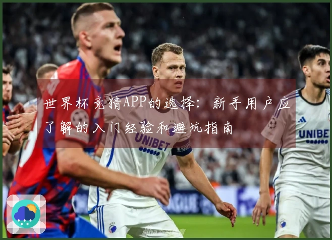 世界杯竞猜APP的选择：新手用户应了解的入门经验和避坑指南