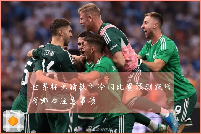 世界杯竞猜软件冷门比赛预测技巧有哪些注意事项
