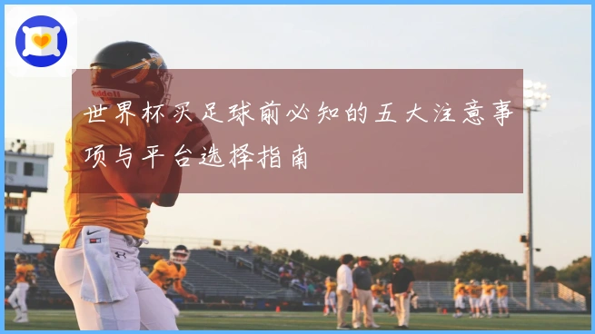 世界杯买足球前必知的五大注意事项与平台选择指南